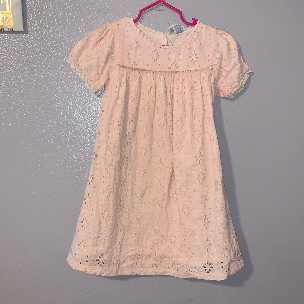 Vintage April Cornell Light Pink Summer Dress Cotton Lined